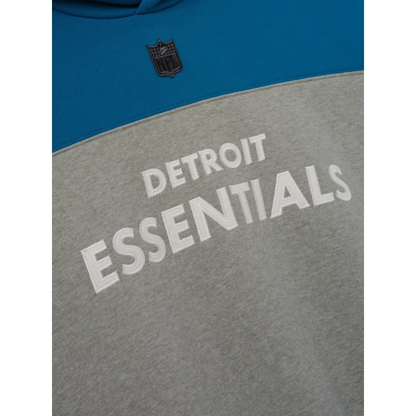 Fear of God Essentials Lions 90s Relaxed Hoodie in Concrete Heather | Sweatshirts | Luxury Shoes 