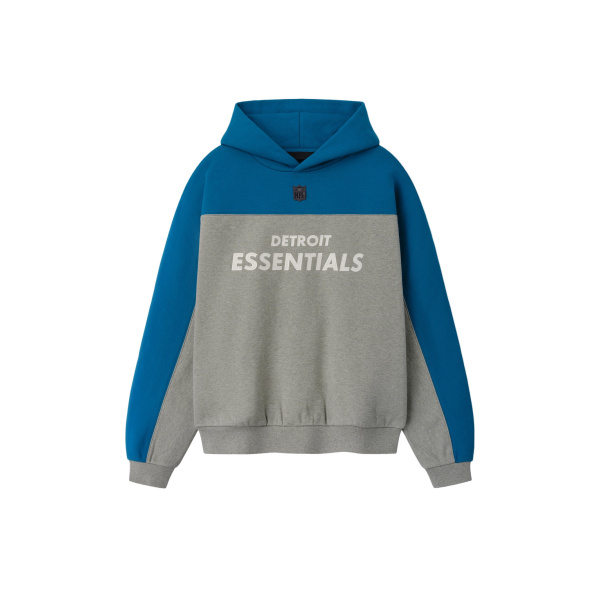 Fear of God Essentials Lions 90s Relaxed Hoodie in Concrete Heather | Luxury Shoes 