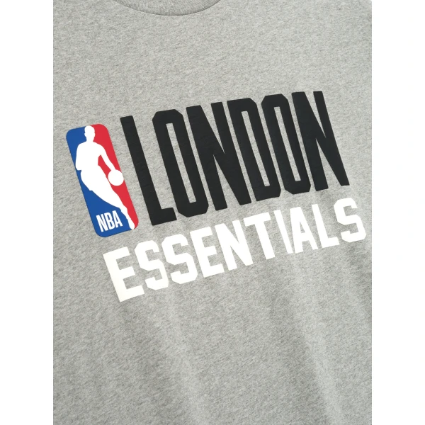 Fear of God Essentials London 90s Fit Tee in Concrete Heather | T-shirts & vests | Luxury Shoes 