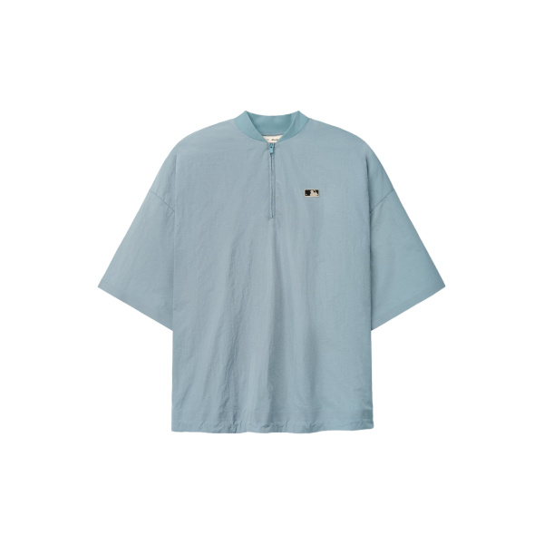 Fear of God Essentials MLB 3/4 Sleeve Pullover in Stone Blue | Luxury Shoes 
