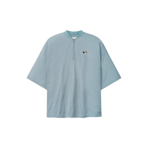 Fear of God Essentials MLB 3/4 Sleeve Pullover in Stone Blue | Luxury Shoes 