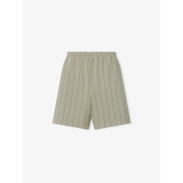 Fear of God Essentials MLB 90s Sweatshort in Seal Heather with Black Pinstripes | Shorts | Luxury Shoes 