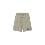 Fear of God Essentials MLB 90s Sweatshort in Seal Heather with Black Pinstripes | Luxury Shoes 