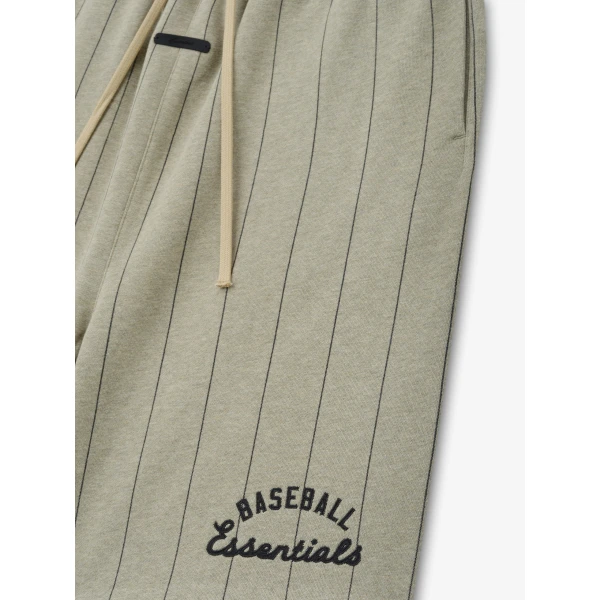 Fear of God Essentials MLB 90s Sweatshort in Seal Heather with Black Pinstripes | Shorts | Luxury Shoes 