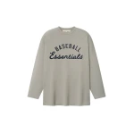 Fear of God Essentials MLB Boxy Long Sleeve Tee in Seal Fear of God Essentials MLB Boxy Long Sleeve Tee in Seal | Luxury Shoes