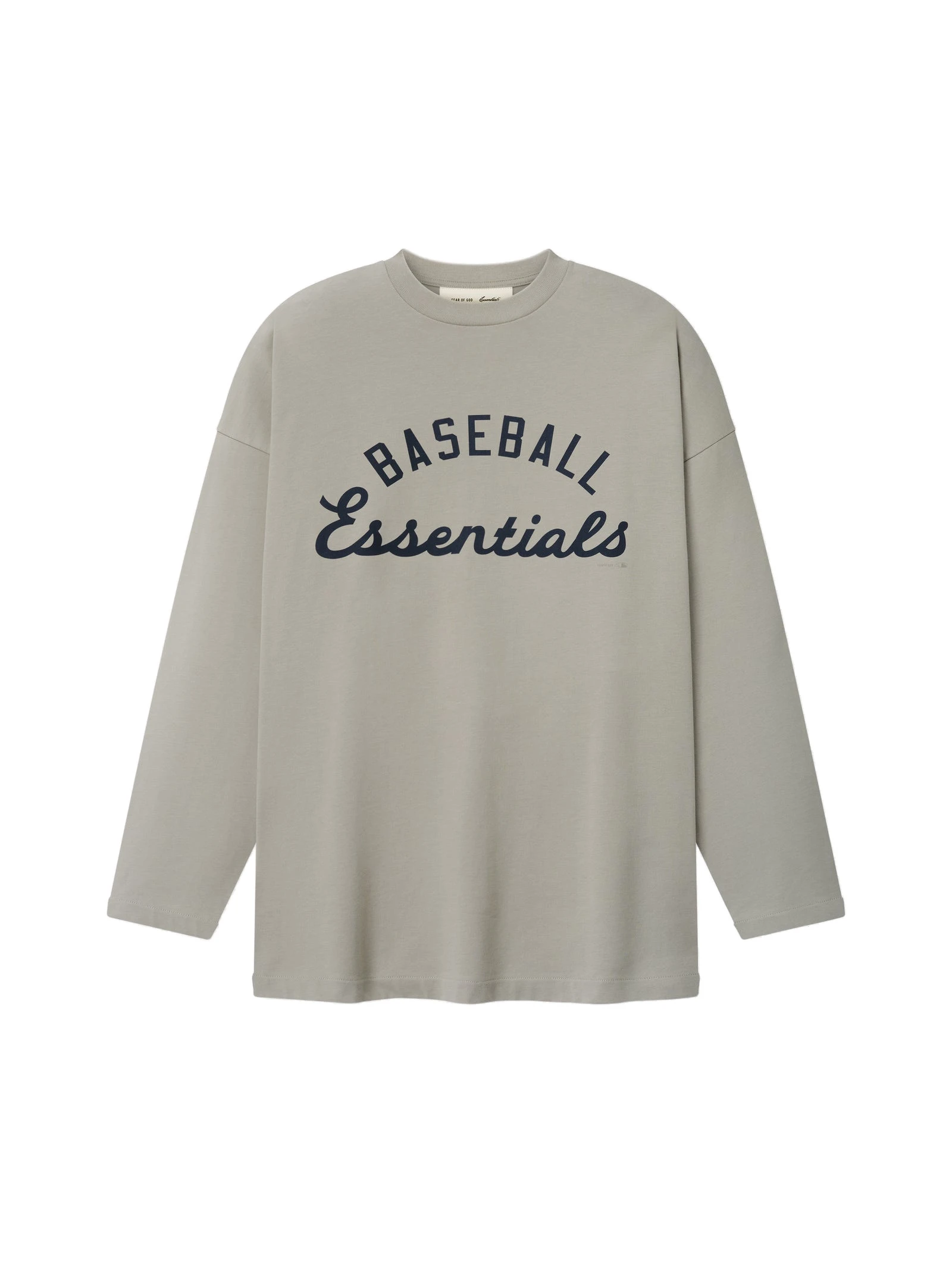 Fear of God Essentials MLB Boxy Long Sleeve Tee in Seal Fear of God Essentials MLB Boxy Long Sleeve Tee in Seal | Luxury Shoes