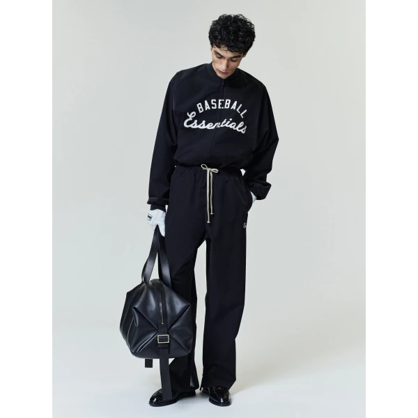 Fear of God Essentials MLB Full Zip Bomber in Black | Men Jackets | Luxury Shoes 