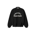 Fear of God Essentials MLB Full Zip Bomber in Black | Luxury Shoes 