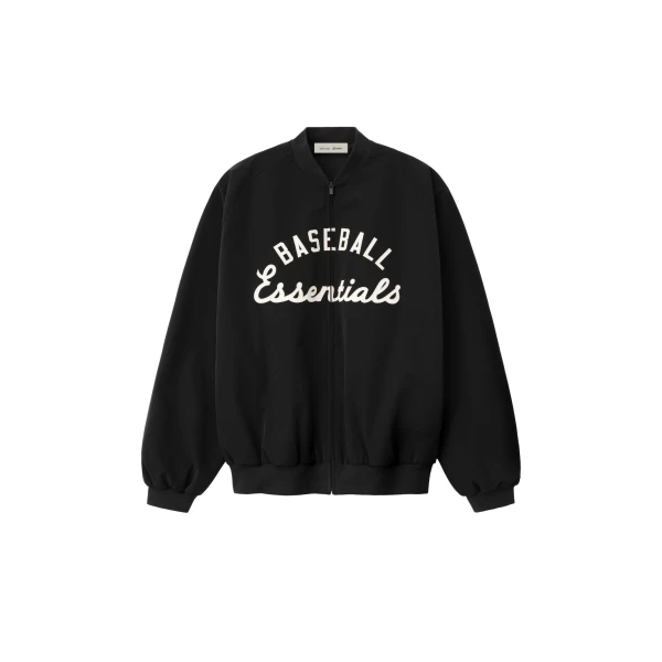 Essentials MLB Full Zip Bomber in Black