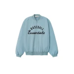 Fear of God Essentials MLB Full Zip Bomber in Stone Blue | Luxury Shoes 
