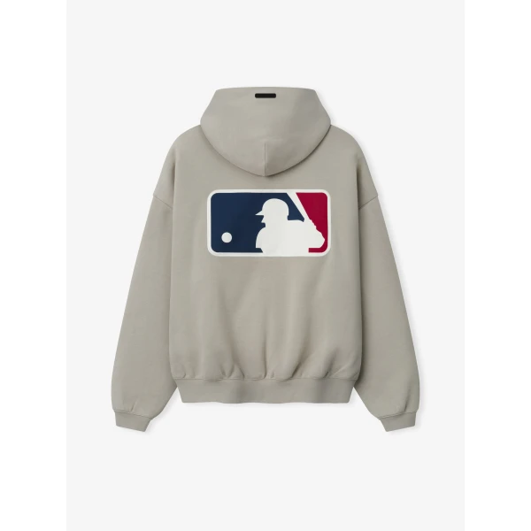 Fear of God Essentials MLB Full Zip Sport Hoodie in Seal | Sweatshirts | Luxury Shoes 