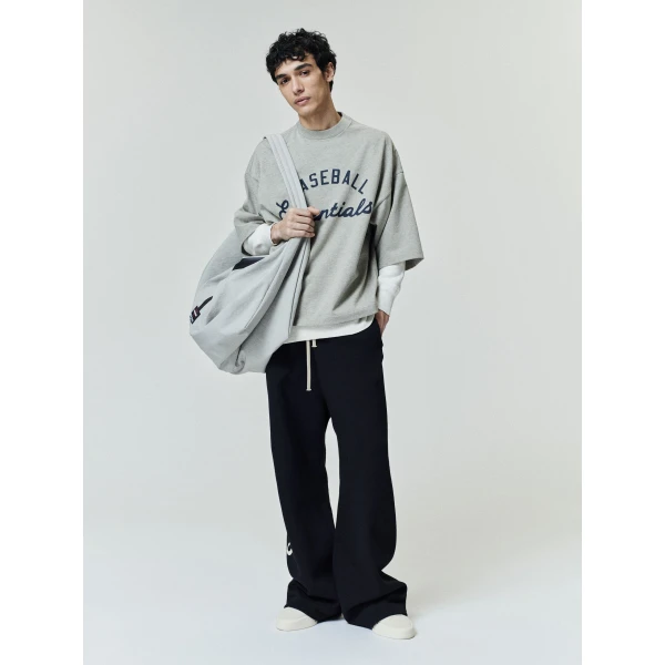Fear of God Essentials MLB Merch Tee in Seal Heather | T-shirts & vests | Luxury Shoes 