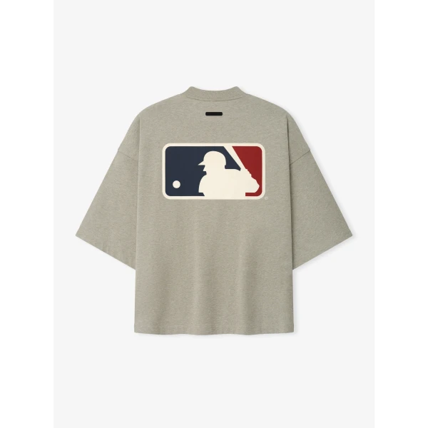 Fear of God Essentials MLB Merch Tee in Seal Heather | T-shirts & vests | Luxury Shoes 