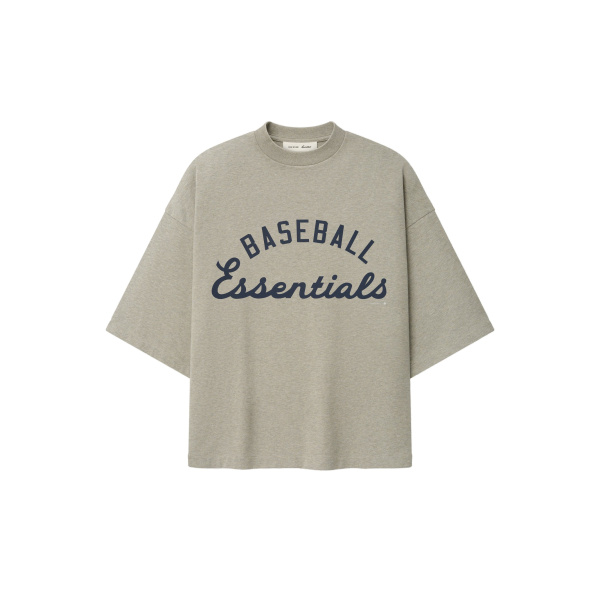 Fear of God Essentials MLB Merch Tee in Seal Heather | Luxury Shoes 