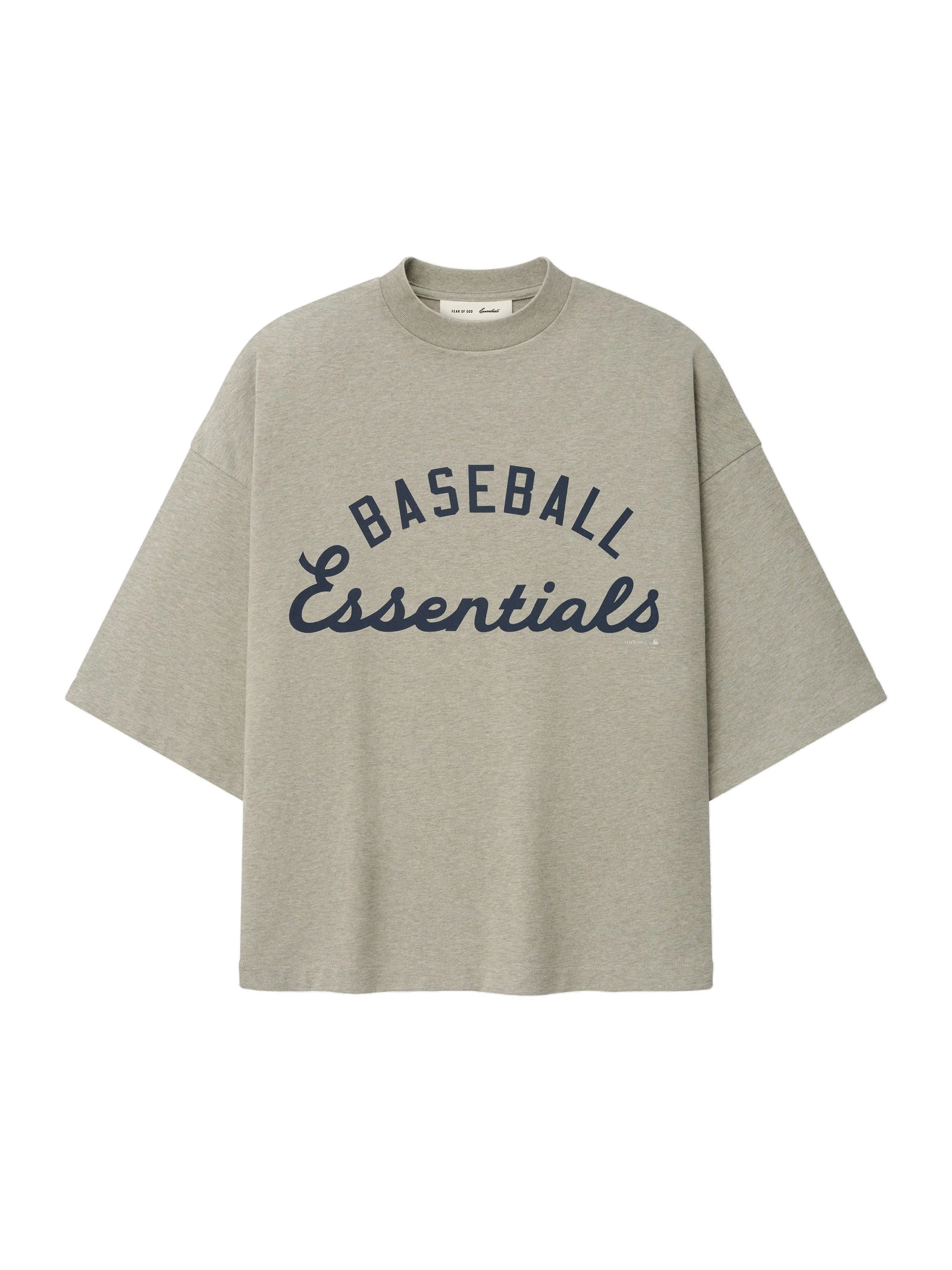 Fear of God Essentials MLB Merch Tee in Seal Heather Fear of God Essentials MLB Merch Tee in Seal Heather | Luxury Shoes