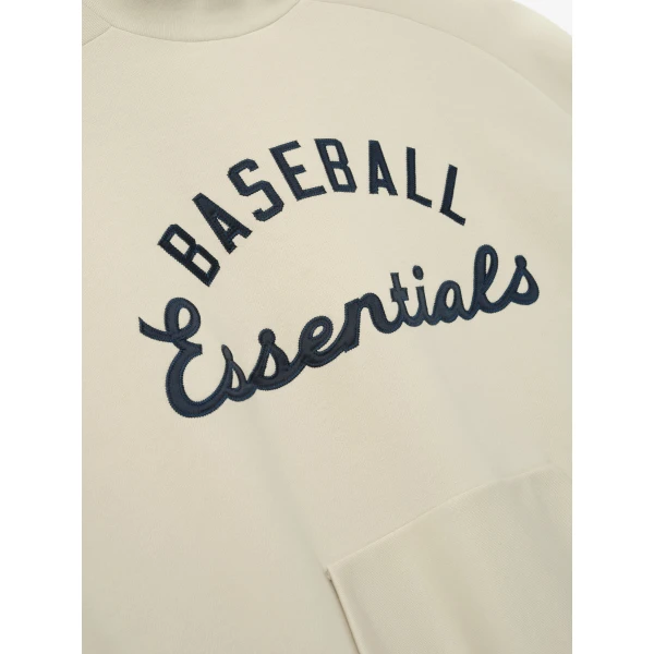 Fear of God Essentials MLB Sport Crewneck in Oat | Sweatshirts | Luxury Shoes 
