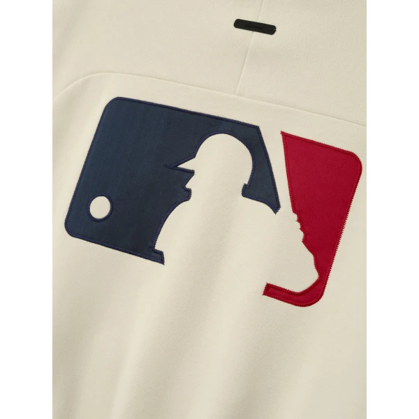 Fear of God Essentials MLB Sport Crewneck in Oat | Sweatshirts | Luxury Shoes 