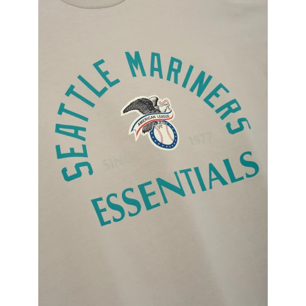 Fear of God Essentials Mariners American League Merch Tee in Seal | T-shirts & vests | Luxury Shoes 