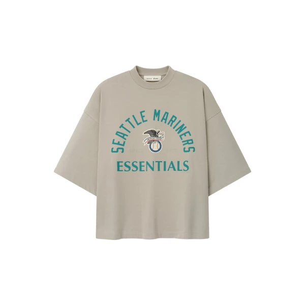 Fear of God Essentials Mariners American League Merch Tee in Seal | Luxury Shoes 