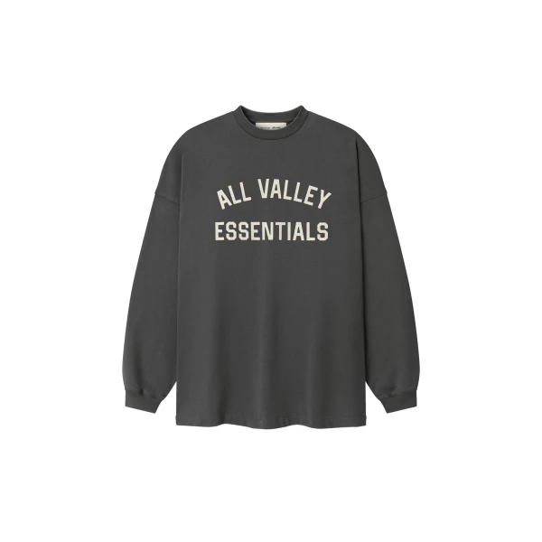 Essentials Merch Long Sleeve Tee in Iron Grey