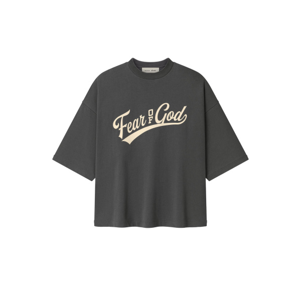 Fear of God Essentials Merch Tee Boxy Fit in Iron Grey | Luxury Shoes 