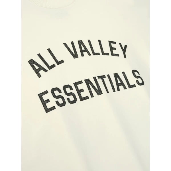 Fear of God Essentials Merch Tee Boxy Fit in Ivory | T-shirts & vests | Luxury Shoes 
