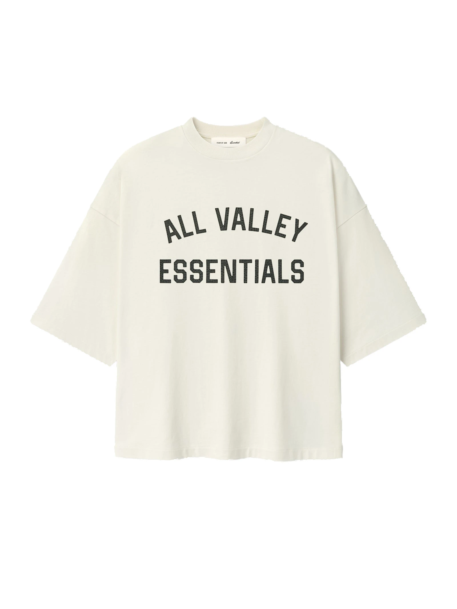 Fear of God Essentials Merch Tee Boxy Fit in Ivory Fear of God Essentials Merch Tee Boxy Fit in Ivory | Luxury Shoes