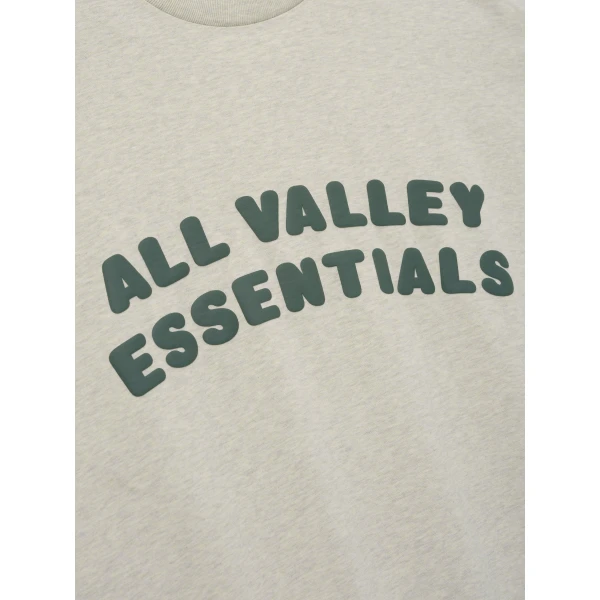 Fear of God Essentials Merch Tee Boxy Fit in Vanilla Heather | T-shirts & vests | Luxury Shoes 