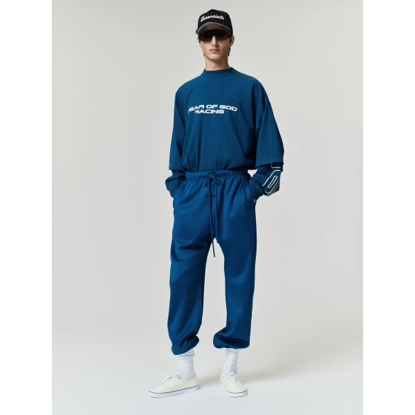 Fear of God Essentials Merch Tee in Washed Night Sea | T-shirts & vests | Luxury Shoes 