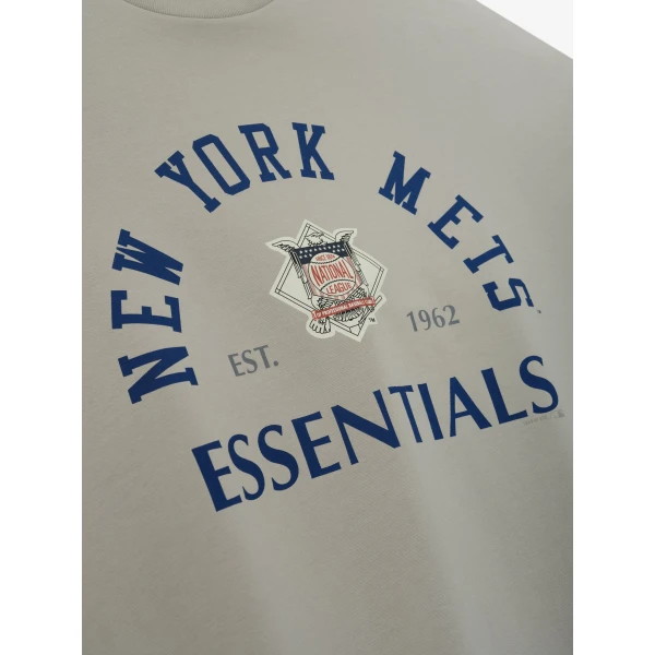 Fear of God Essentials Mets National League Merch Tee in Seal | T-shirts & vests | Luxury Shoes 