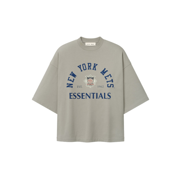 Fear of God Essentials Mets National League Merch Tee in Seal | Luxury Shoes 