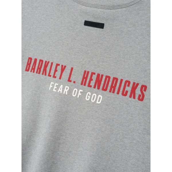 Fear of God Essentials NBA x Barkley Hendricks 90s Crewneck in Concrete Heather | Sweatshirts | Luxury Shoes 