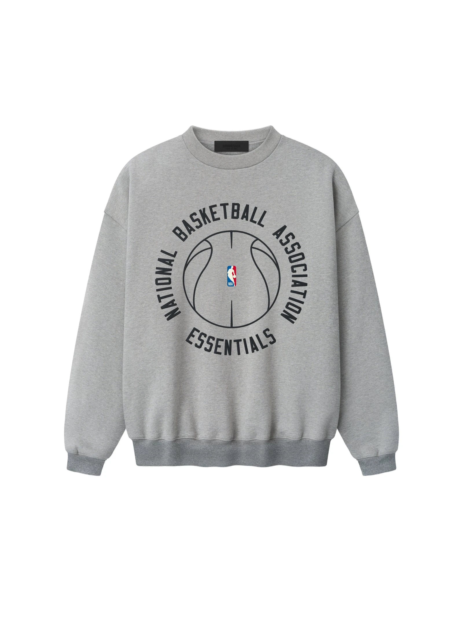 Fear of God Essentials NBA x Barkley Hendricks 90s Crewneck in Concrete Heather Fear of God Essentials NBA x Barkley Hendricks 90s Crewneck in Concrete Heather | Luxury Shoes