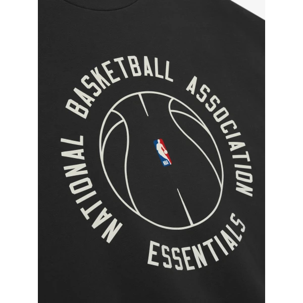 Fear of God Essentials NBA x Barkley Hendricks 90s Crewneck in Faded Black | Sweatshirts | Luxury Shoes 