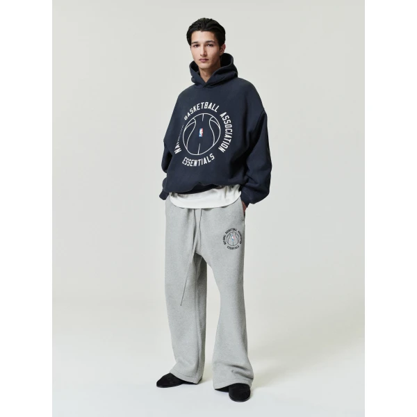 Fear of God Essentials NBA x Barkley Hendricks 90s Hoodie in Faded Black | Sweatshirts | Luxury Shoes 