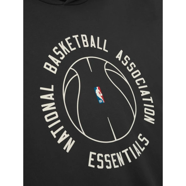 Fear of God Essentials NBA x Barkley Hendricks 90s Hoodie in Faded Black | Sweatshirts | Luxury Shoes 