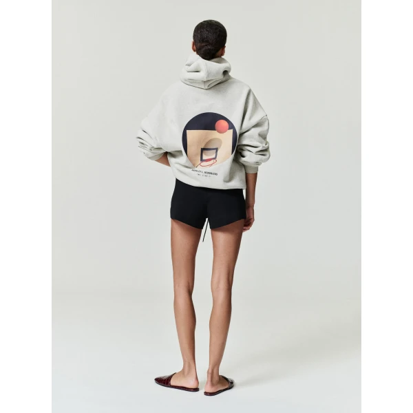 Fear of God Essentials NBA x Barkley Hendricks 90s Hoodie in Heather Stone with and Heather Rib | Sweatshirts | Luxury Shoes 