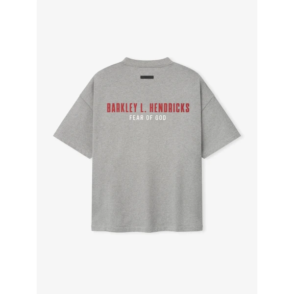 Fear of God Essentials NBA x Barkley Hendricks 90s Tee in Concrete Heather | T-shirts & vests | Luxury Shoes 