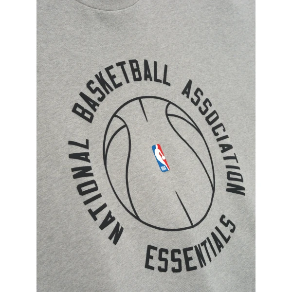 Fear of God Essentials NBA x Barkley Hendricks 90s Tee in Concrete Heather | T-shirts & vests | Luxury Shoes 