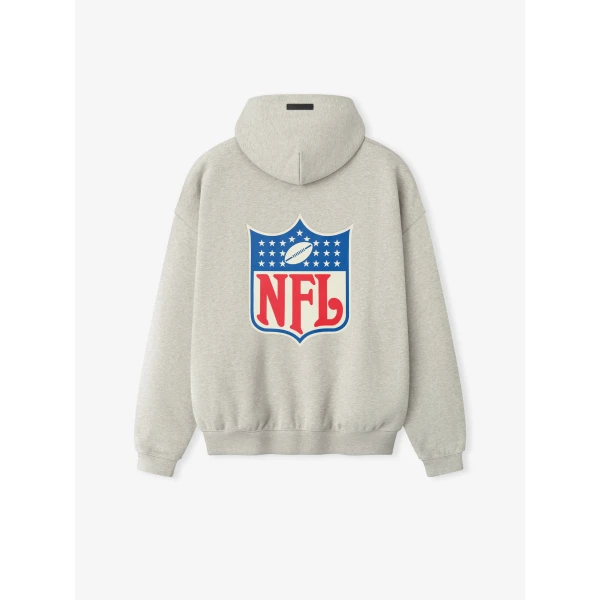 Fear of God Essentials NFL Sport Hoodie in Heather Stone | Sweatshirts | Luxury Shoes 
