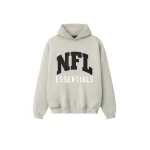 Fear of God Essentials NFL Sport Hoodie in Heather Stone | Luxury Shoes 