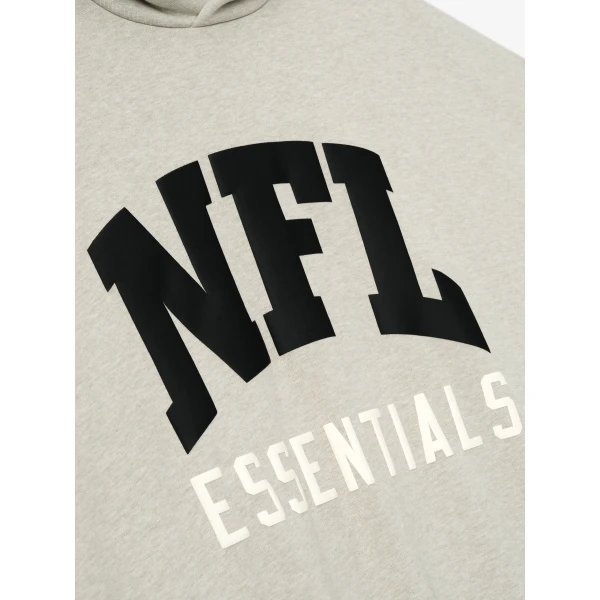 Fear of God Essentials NFL Sport Hoodie in Heather Stone | Sweatshirts | Luxury Shoes 