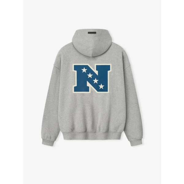 Fear of God Essentials National Sport Hoodie in Concrete Heather | Sweatshirts | Luxury Shoes 