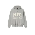 Fear of God Essentials National Sport Hoodie in Concrete Heather | Luxury Shoes 