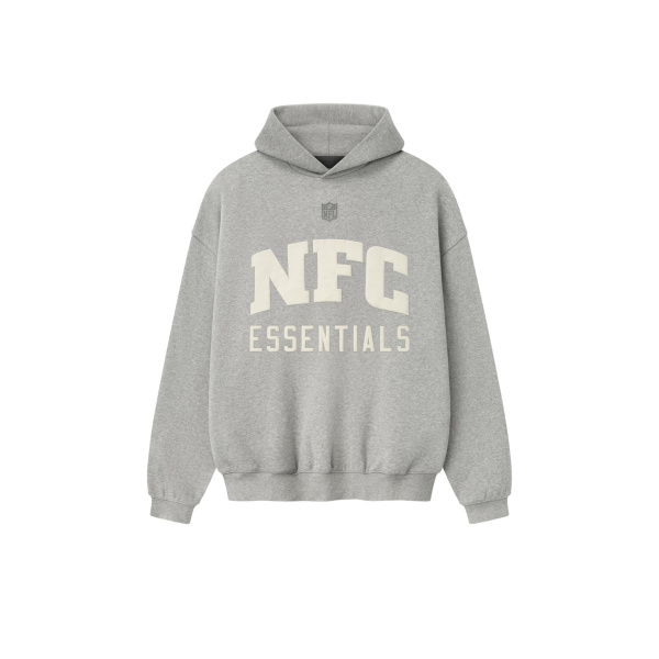 Fear of God Essentials National Sport Hoodie in Concrete Heather | Luxury Shoes 