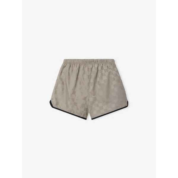 Fear of God Essentials Nylon Checkered Gym Short in Seal | Shorts | Luxury Shoes 