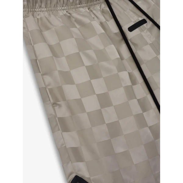 Fear of God Essentials Nylon Checkered Gym Short in Seal | Shorts | Luxury Shoes 