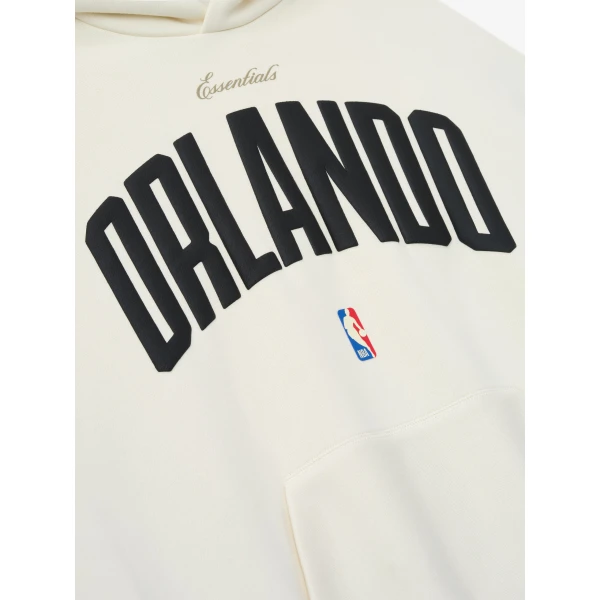 Fear of God Essentials Orlando Magic 90s Hoodie in Cream White | Sweatshirts | Luxury Shoes 