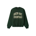 Fear of God Essentials Packers 90s Relaxed Crewneck in Forest Fear of God Essentials Packers 90s Relaxed Crewneck in Forest | Luxury Shoes
