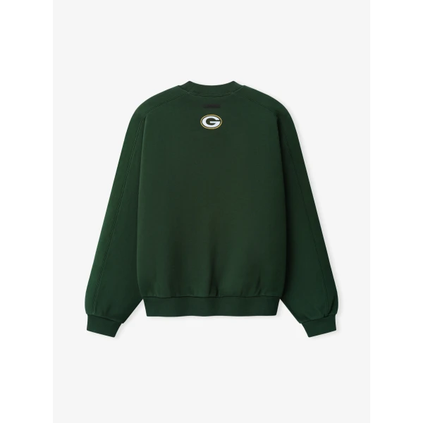 Fear of God Essentials Packers 90s Relaxed Crewneck in Forest | Sweatshirts | Luxury Shoes 